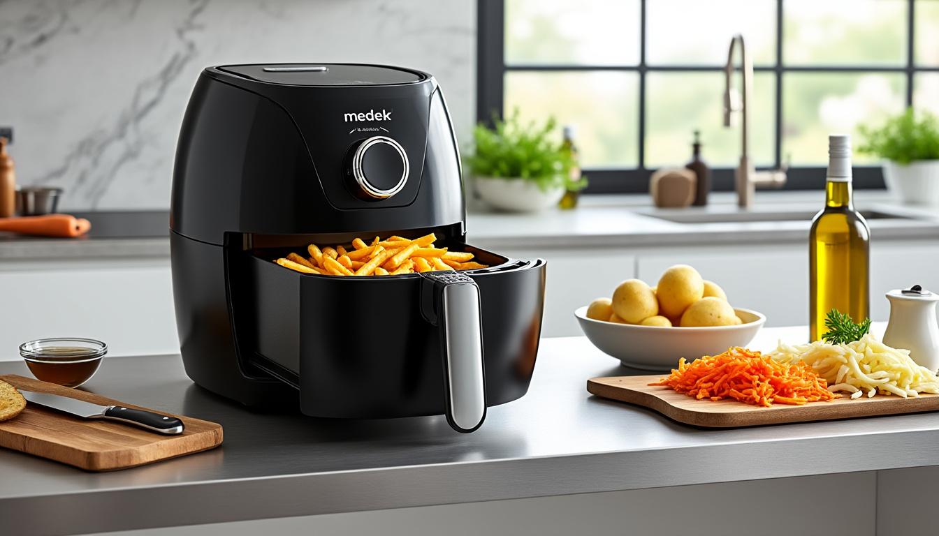 découvrez comment préparer des frites croustillantes et légères avec l'air fryer medek. suivez notre mode d'emploi simple et efficace pour savourer des plats sains et délicieux en un rien de temps !