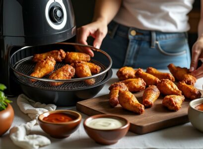 découvrez comment préparer des ailes de poulet croustillantes dans votre friteuse à air et accompagnez-les de délicieuses sauces maison. cette recette vous guide pas à pas pour sublimer vos plats et impressionner vos invités avec des saveurs uniques.