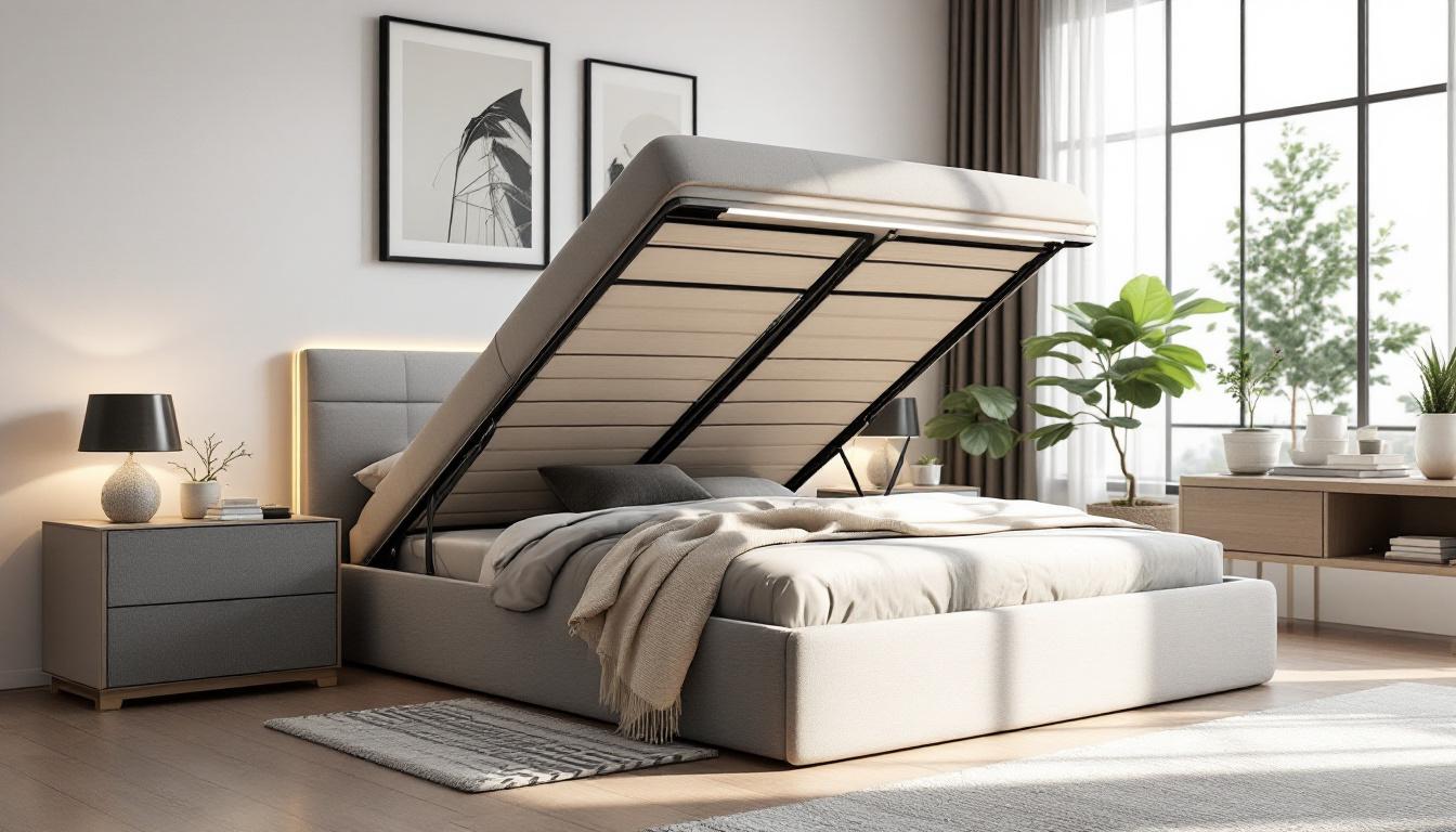 découvrez comment aménager votre chambre avec un lit coffre tendance, alliant design moderne et espace de rangement pratique pour un intérieur organisé et stylé.