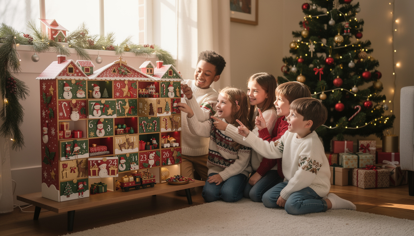 découvrez comment créer un calendrier de l'avent unique et magique pour émerveiller vos enfants tout au long du mois de décembre.