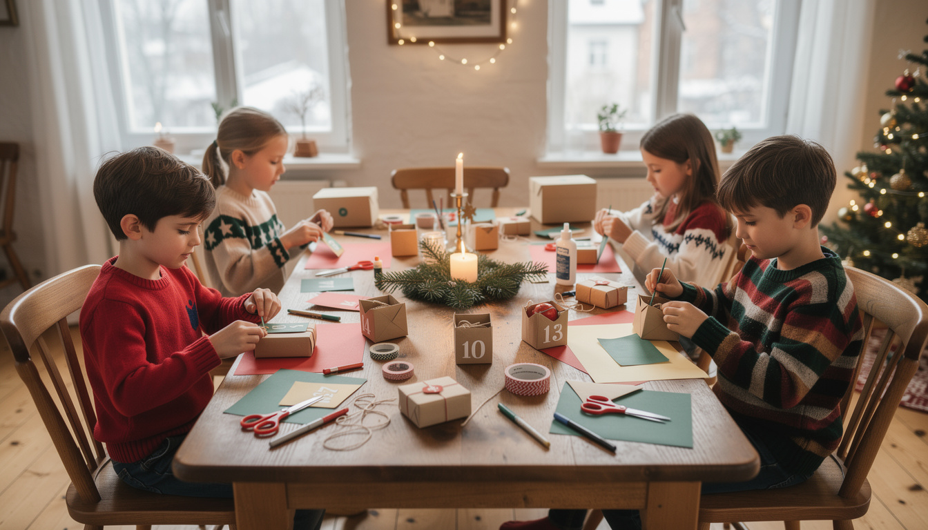 découvrez nos conseils pour créer un calendrier de l'avent unique et magique, parfait pour émerveiller vos enfants tout au long du mois de décembre.