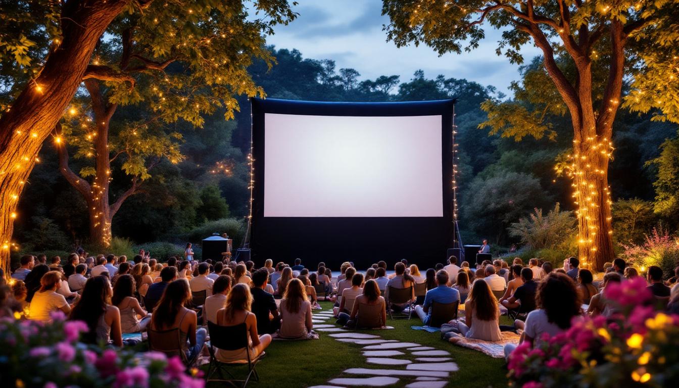 découvrez notre comparatif des meilleurs écrans de projection extérieur pour choisir celui qui convient parfaitement à vos besoins et profiter d'une expérience cinéma en plein air.