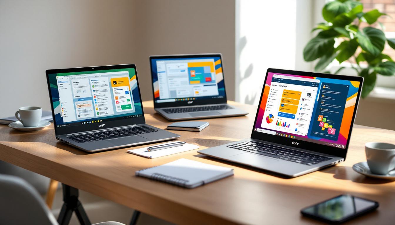 découvrez notre comparatif des ordinateurs portables acer 15 pouces, spécialement sélectionnés pour répondre aux besoins des étudiants en alliant performance, mobilité et budget.