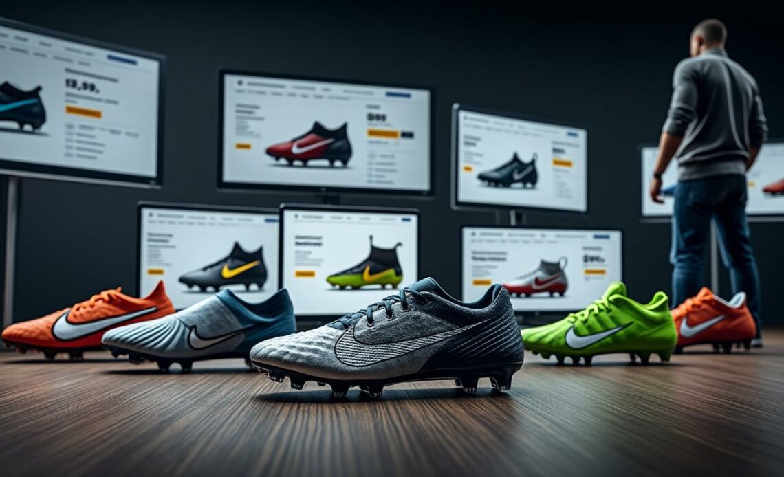 découvrez notre comparatif des prix des crampons de foot sur plusieurs sites de vente. trouvez les meilleures offres et choisissez le modèle qui vous convient le mieux pour améliorer votre performance sur le terrain.