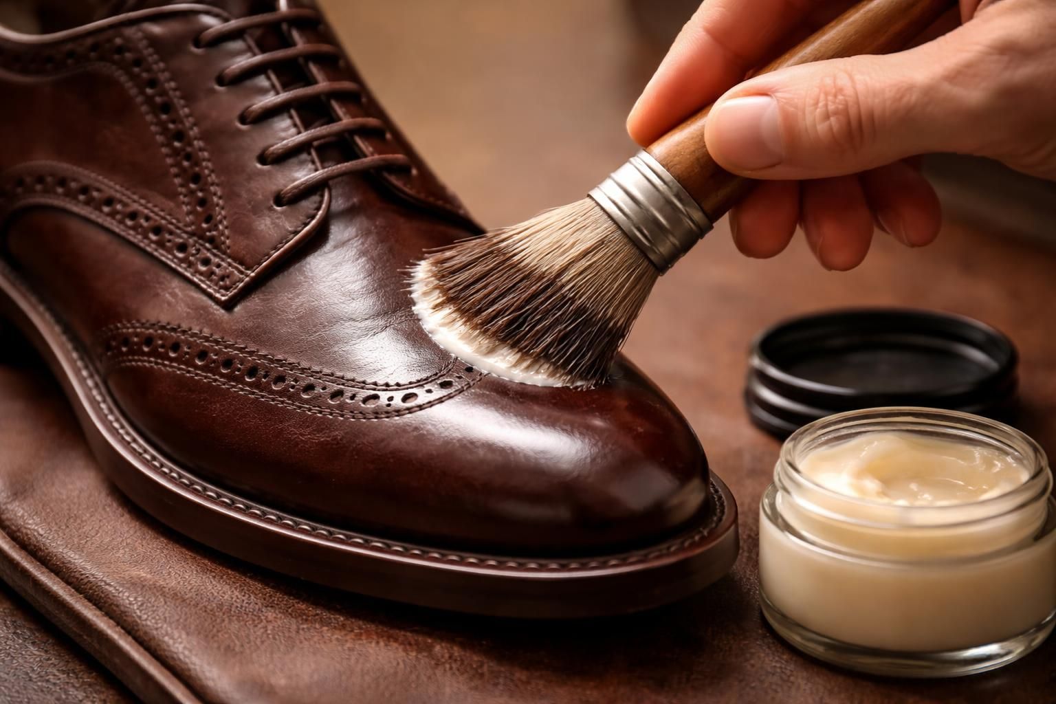 découvrez comment bien hydrater le cuir de vos chaussures en profondeur grâce à notre guide complet sur l'utilisation de la crème pour chaussures.