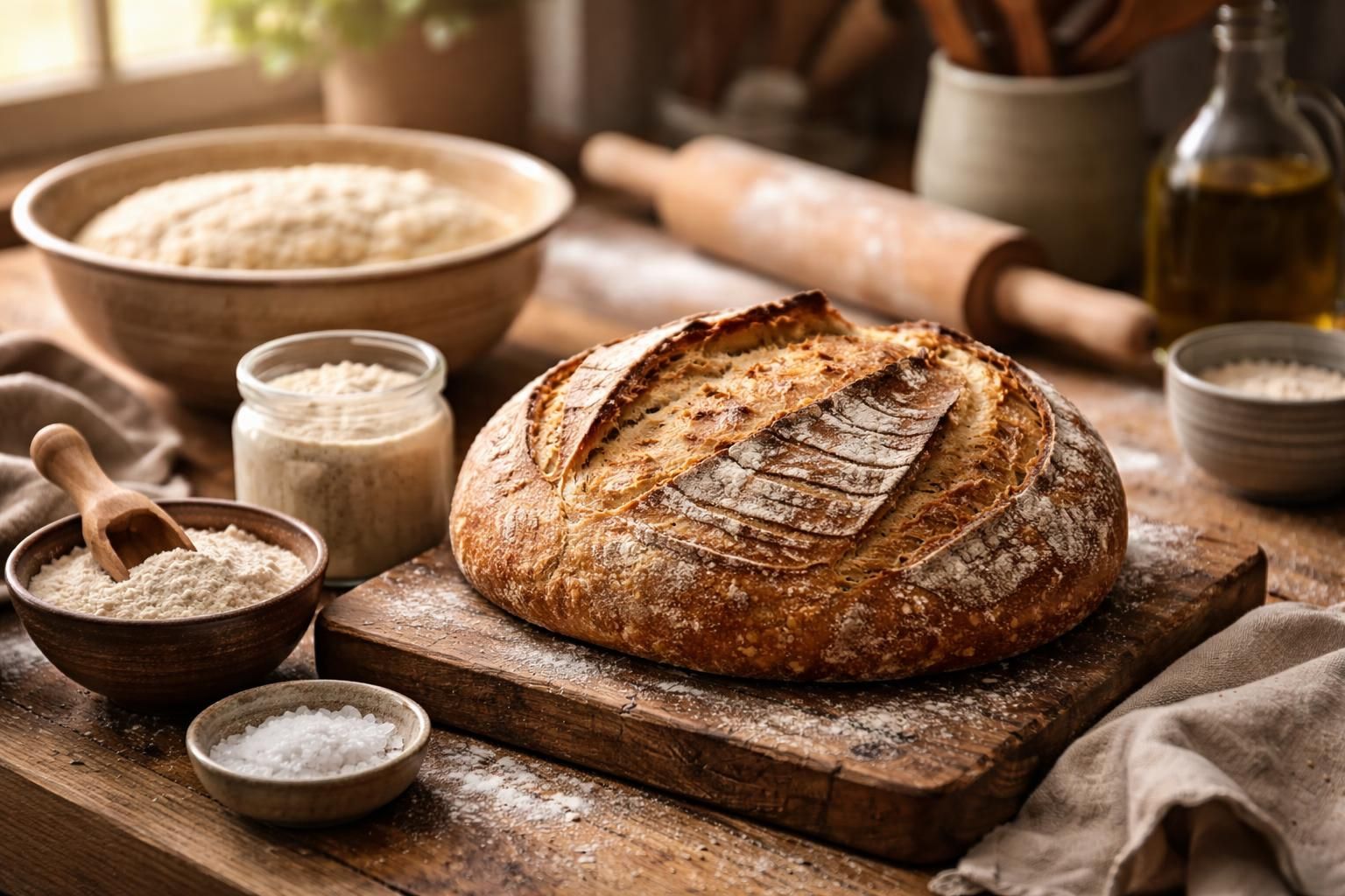 apprenez à préparer un pain au levain artisanal facilement grâce à notre recette simple et détaillée, idéale pour les débutants.