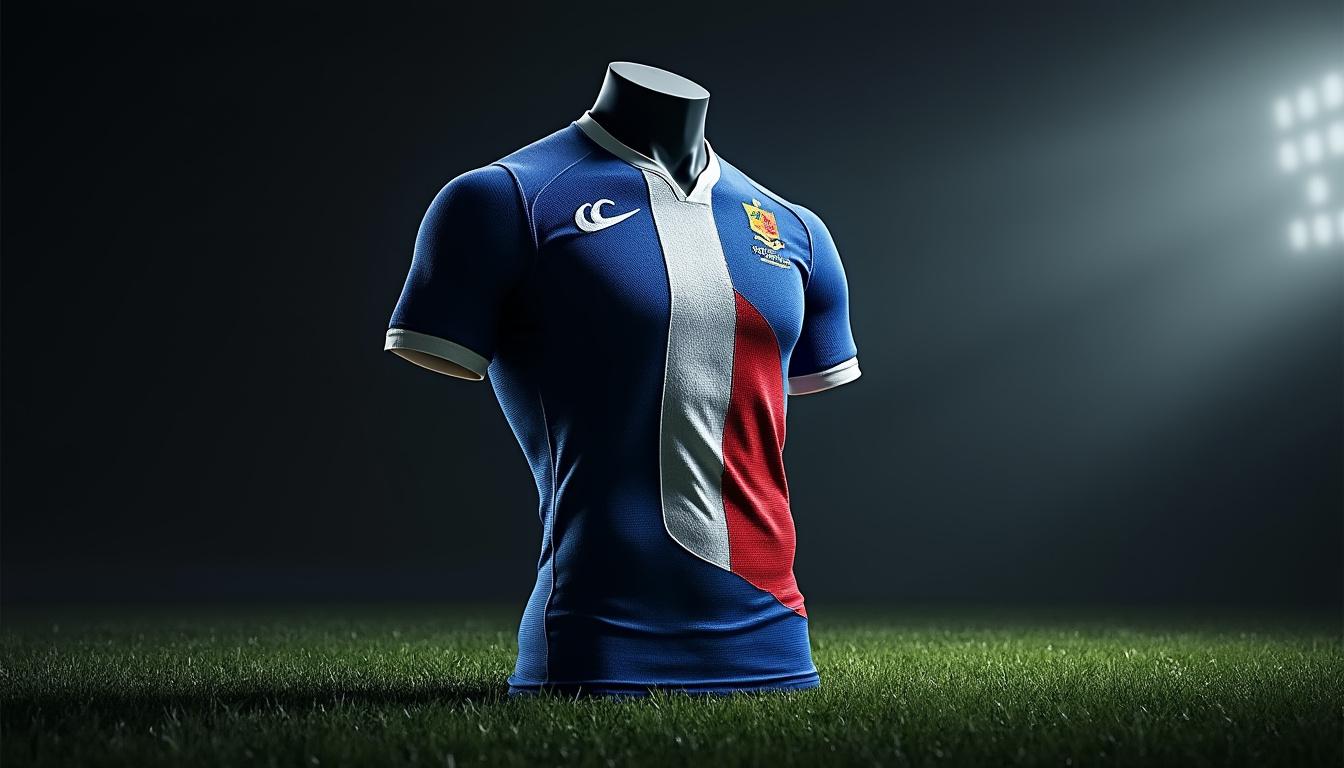 découvrez le nouveau maillot de l'équipe de france de rugby 2012, alliant tradition et modernité avec un design innovant qui représente fièrement les couleurs de notre nation sur le terrain.