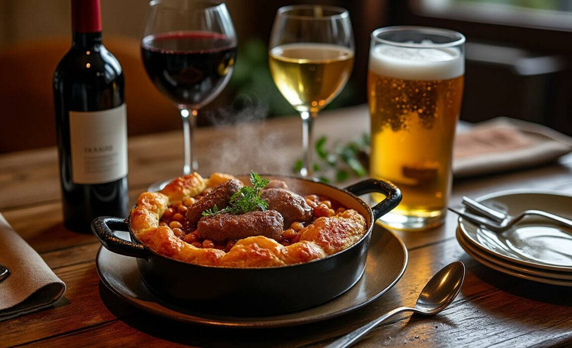 découvrez les accords parfaits pour sublimer votre cassoulet avec nos suggestions de boissons. que ce soit du vin, de la bière ou d'autres boissons, enrichissez votre expérience culinaire et profitez pleinement de ce plat traditionnel.