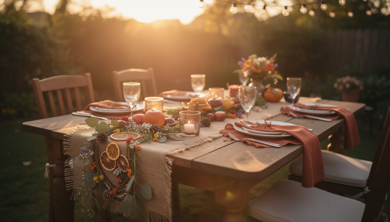 découvrez des idées créatives pour fabriquer votre propre chemin de table festif et personnaliser votre décoration de table avec originalité et style.
