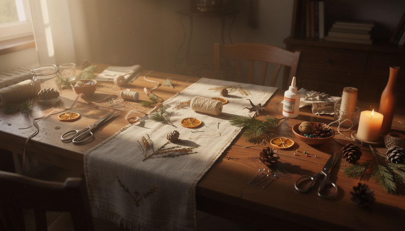découvrez comment créer un chemin de table festif fait main grâce à notre guide diy inspirant, idéal pour sublimer vos décorations de fêtes.