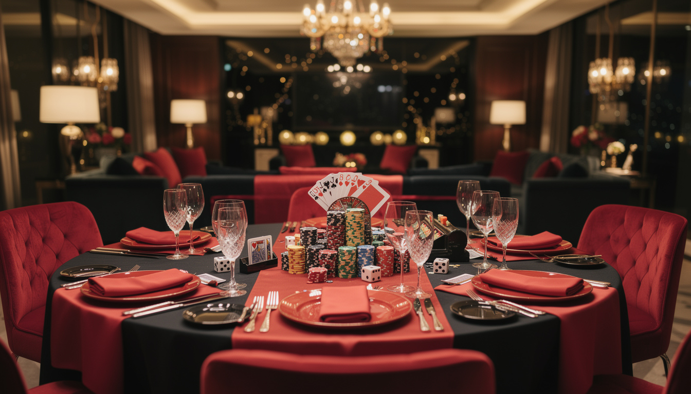 découvrez nos thèmes originaux pour organiser une soirée casino inoubliable à domicile et impressionnez vos invités avec une ambiance unique et festive.
