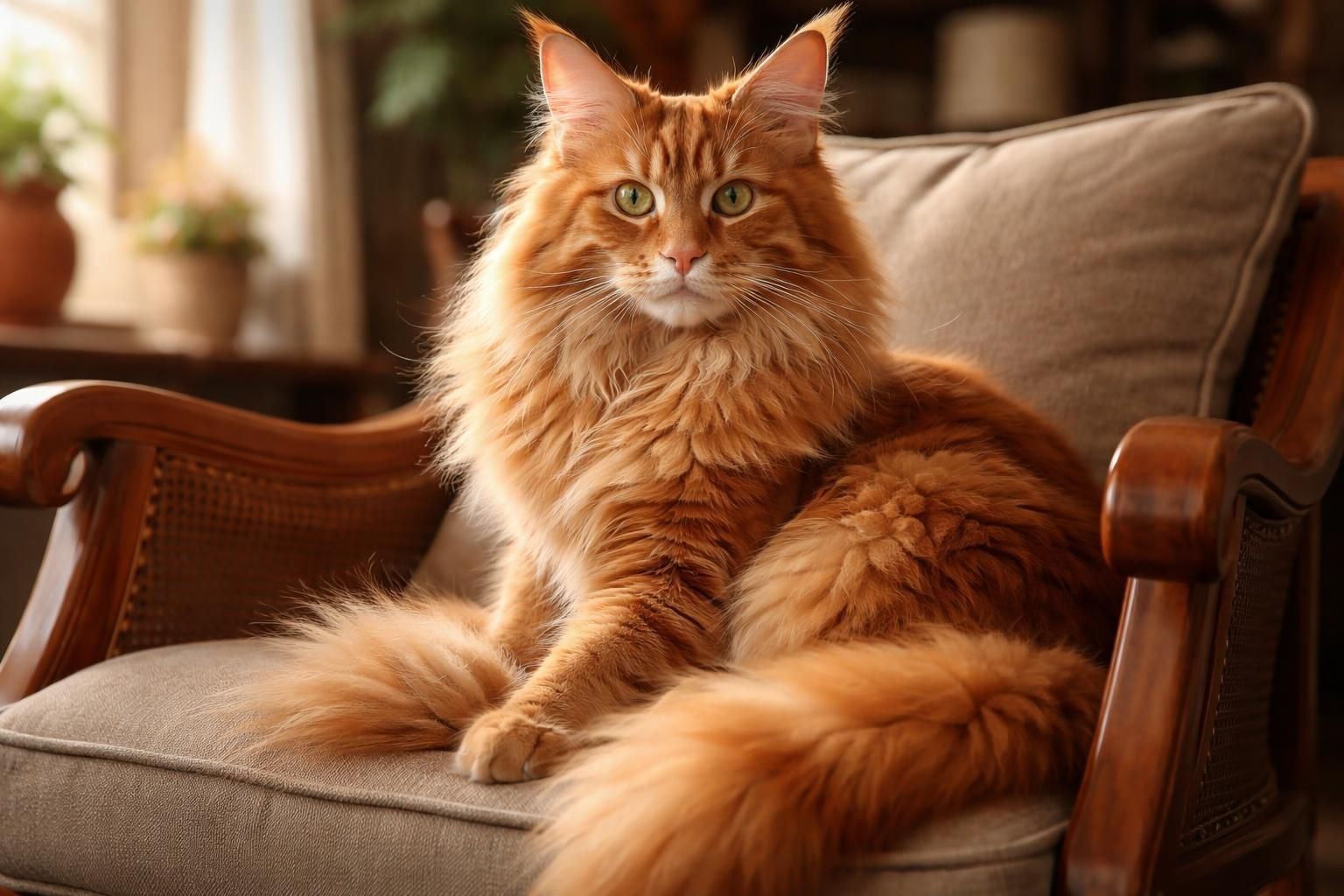 découvrez le chat maine coon roux adulte, un compagnon loyal et affectueux qui apportera chaleur et douceur à votre foyer.
