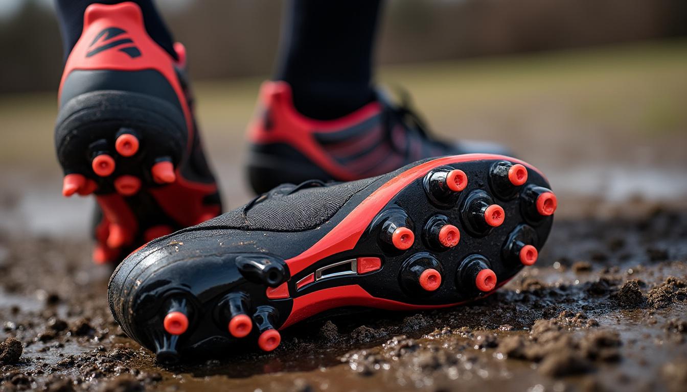 découvrez notre sélection de crampons de rugby chez decathlon, spécialement conçus pour offrir une adhérence optimale sur les terrains boueux. alliez performance, confort et sécurité pour vos matchs, quel que soit le temps.