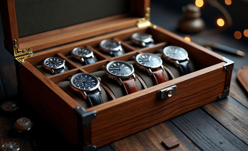 Boîte De Rangement Vintage Pour Montres Altitude - Années 1950 - Capacité Environ 40 Montres