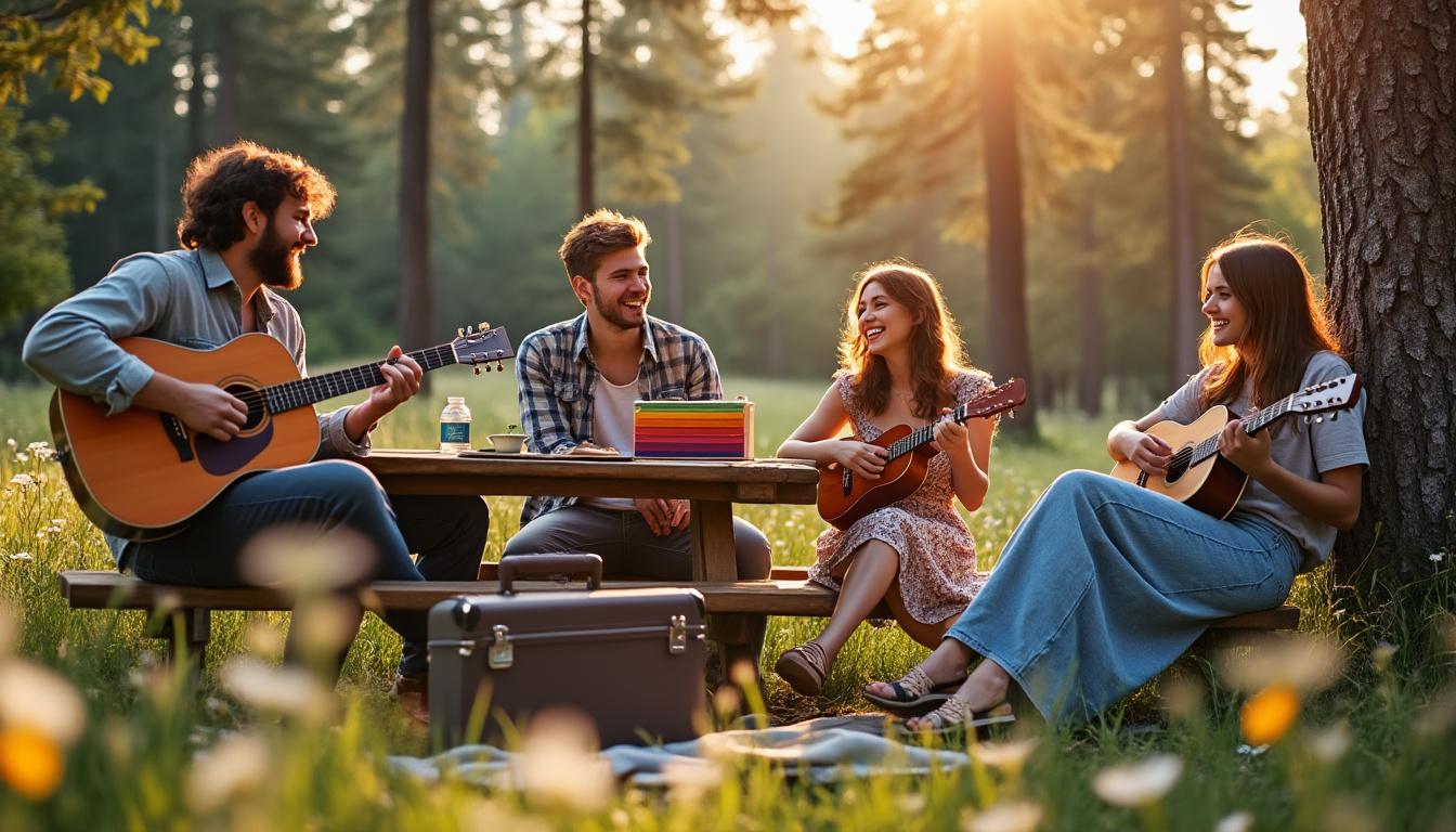 découvrez comment une scène musicale improvisée entre amis peut devenir le remède naturel et efficace contre le stress, en favorisant la créativité, la complicité et la détente.