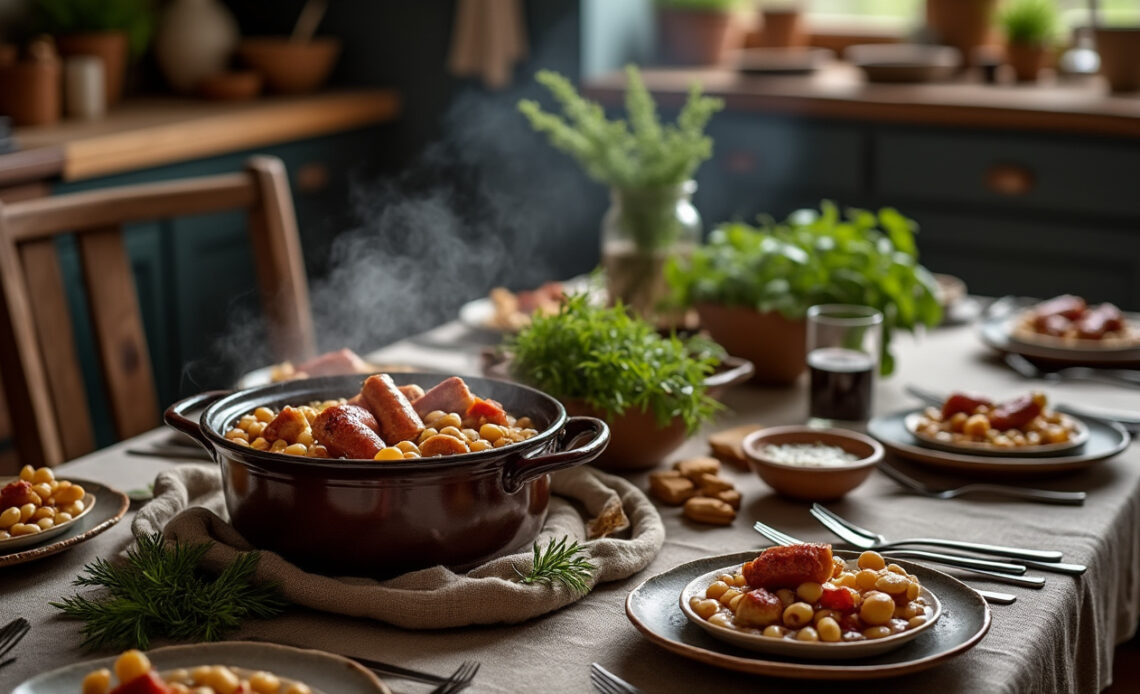 découvrez la recette authentique du cassoulet proposée par carnet de julie et partagez ce plat convivial et savoureux avec vos amis lors d’un repas gourmand.