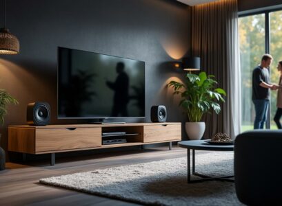 découvrez chez leclerc le meuble tv avec enceinte intégrée idéal pour sublimer votre salon, alliant design moderne et qualité sonore exceptionnelle.