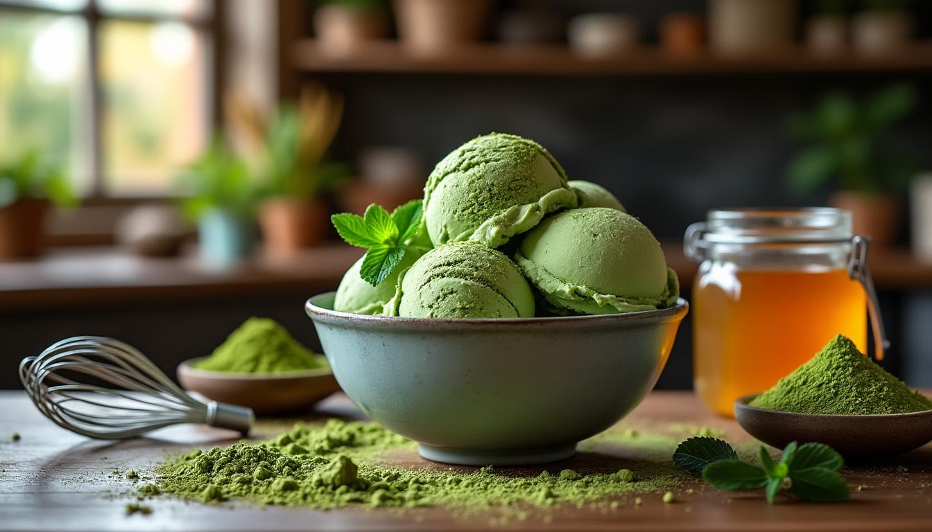 découvrez comment préparer une savoureuse glace au thé matcha sans sorbetière, une recette facile et rafraîchissante qui séduira tous les amateurs de douceurs japonaises.