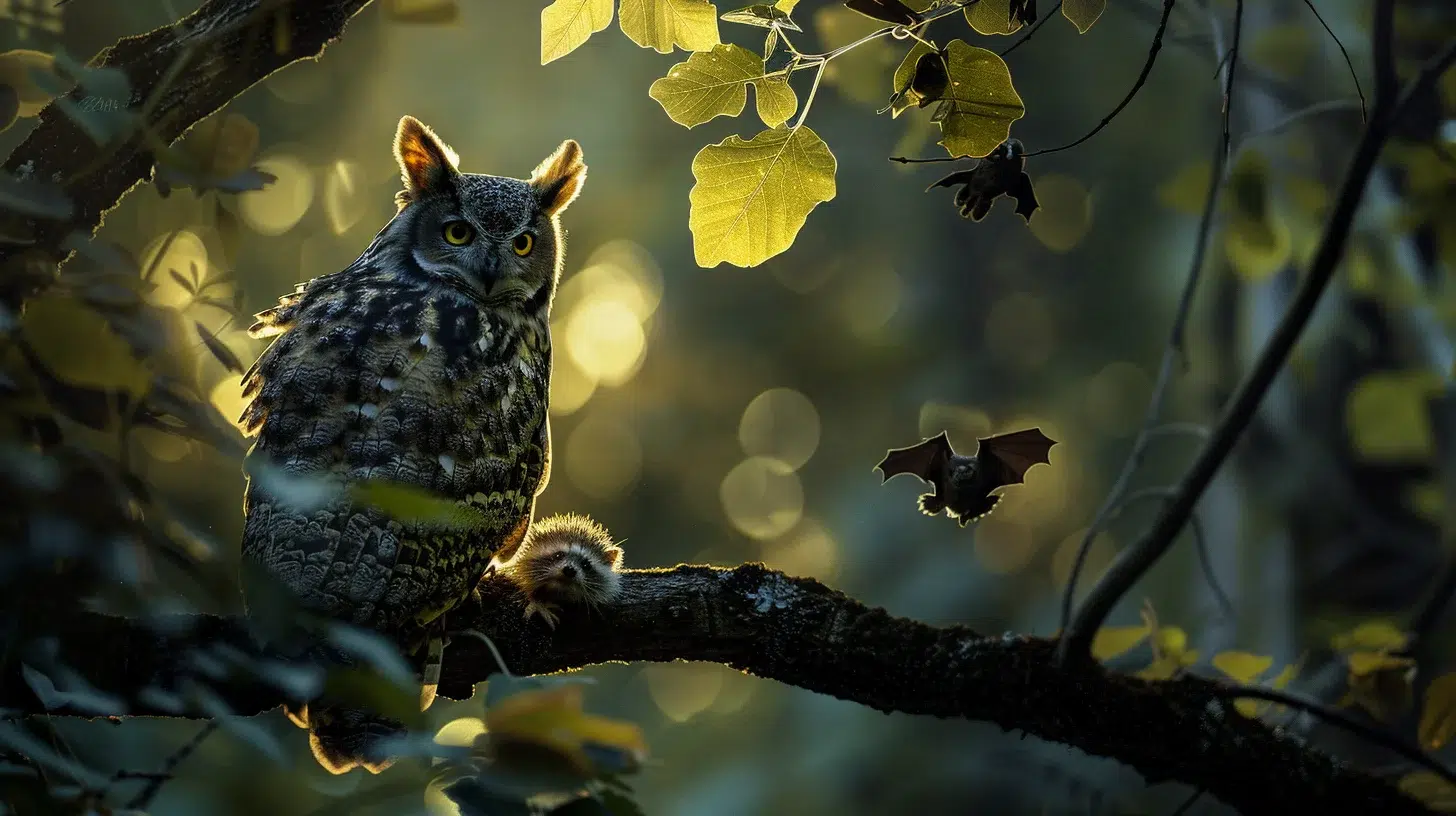 comportements animaux nocturnes