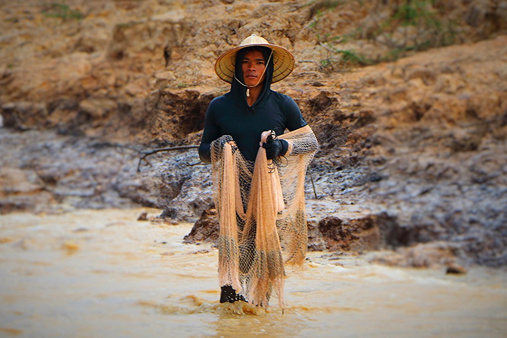 pêcheurs du lac Tonlé Sap