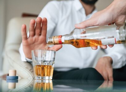 Man is rejected alcohol. No more drinking