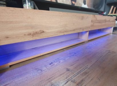 meuble TV ruban led