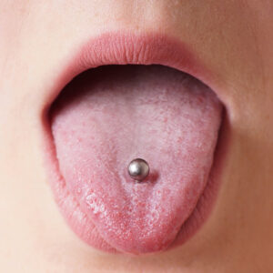 piercing langue homme