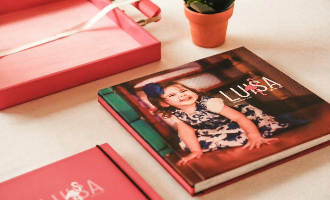 red book on white table